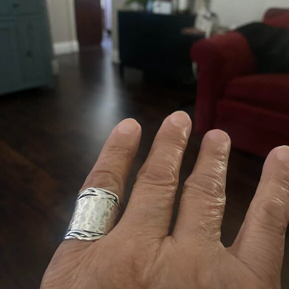 Women's 925 Sterling Silver Vintage Antique Look Artisan Handcrafted Ring - Picture 6 of 15